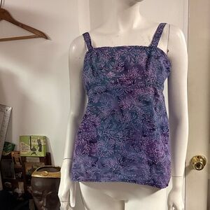 One Of A Kind Y2K Purple Tie Back Top Size Medium